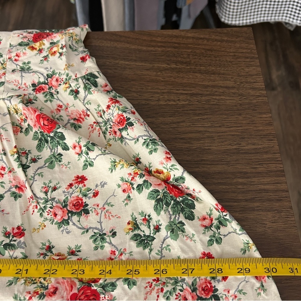 Vintage Jandabar Floral Elegance Midi Hand Made Cotton Autumn 🍂 Dress 4-6 - Picture 8 of 10